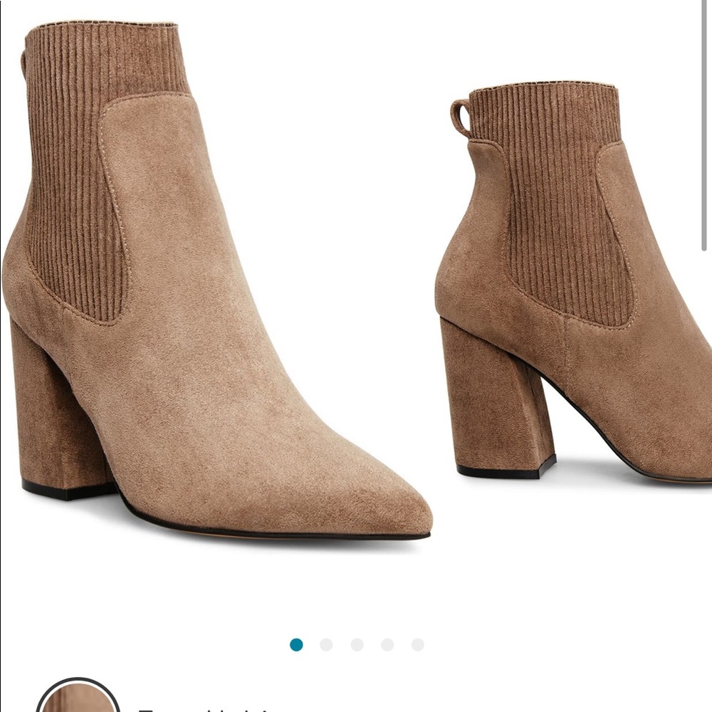 Steven NY Near block heel bootie